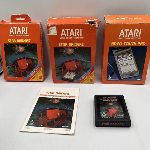 Star Raiders (Atari 2600) w/Video Touchpad, Complete in Box CIB NTSC - Picture 1 of 16